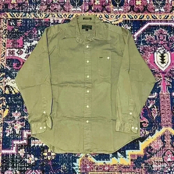Alexander Julian Other - Men's Medium Alexander Julian Button Down Shirt Olive Green Cotton Size Large